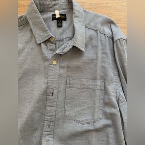 CPO Provisions Men’s Button Down Shirt Medium Blue Textured Casual Workwear